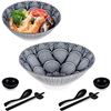 Image 1 : Lot of 1 Box Set of Large Japanese Ramen Bowls - 2 PCS Included - 9inch Size w/ Chopsticks & Spoons