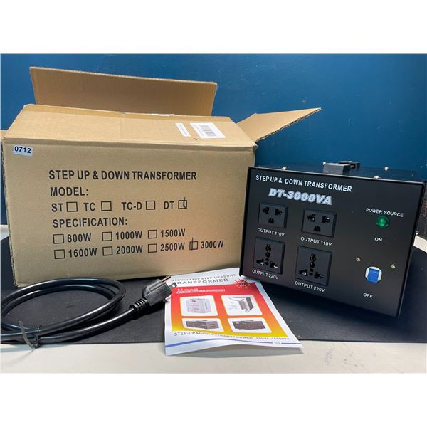 Lot of 1 Step Up & Down Power Converter/Transformer - 3000W - BRAND NEW!!
