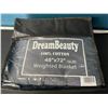 Image 2 : Lot of 1 DreamBeauty 15lb Weighted Blanket for Adults - Dark Grey - Large 48 x 72in Size!