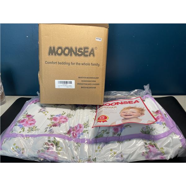 Lot of 1 Moonsea Toddler Nap Mat with Removable Pillow - Pink Flower Design
