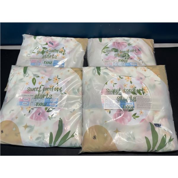 Lot of 4 Sleep Sacs for Babies - Size S