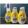 Image 1 : Lot of 3 Mr.Clean - Clean Freak - Multi-Purpose Cleaners - 1x Spray Bottle & 2x Extra Refills