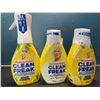 Image 1 : Lot of 3 Mr.Clean - Clean Freak - Multi-Purpose Cleaners - 1x Spray Bottle & 2x Extra Refills