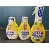 Image 1 : Lot of 3 Mr.Clean - Clean Freak - Multi-Purpose Cleaners - 1x Spray Bottle & 2x Extra Refills