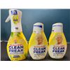 Image 1 : Lot of 3 Mr.Clean - Clean Freak - Multi-Purpose Cleaners - 1x Spray Bottle & 2x Extra Refills