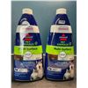Image 1 : Lot of 2 Jugs of Bissell Pet Multi-Surface Cleaners w/ Febreeze - 946mL each