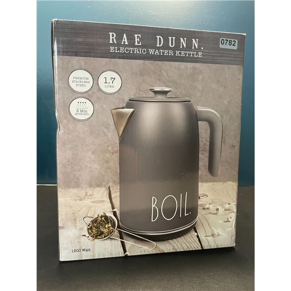 Lot of 1 Rae Dunn Electric Water Kettle - 1.7L - Premium Stainless Steel