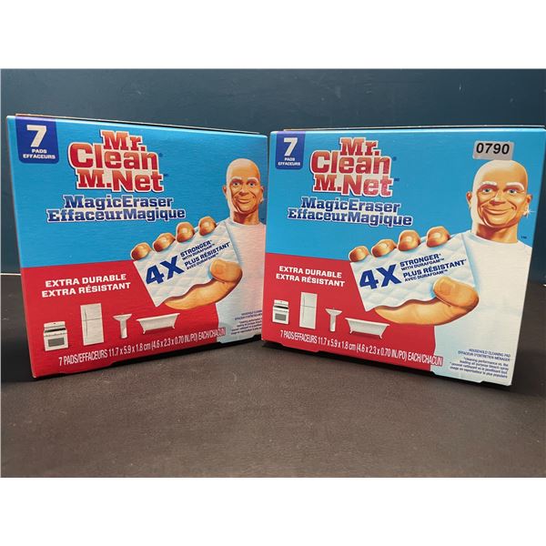 Lot of 2 Multi-Pack Boxes of Mr.Clean Magic Erasers - 7 Per Box/14 Total