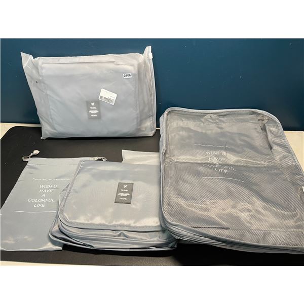 Lot of 2 Travel Bag Sets - Includes Assorted Bag Sizes for Easy Travel