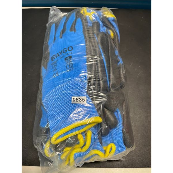 Lot of 1 Multi-Pack of Safety Work Gloves - 12 Pairs