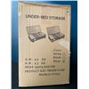 Image 2 : Lot of 1 Under-Bed Storage with Wheels - 2pack (Grey)