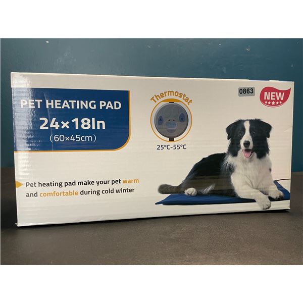 Lot of 1 Pet Heating Pad - 24in x 18in - For Medium/Large Pets