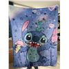Image 1 : Lot of 1 Lilo & Stitch - Soft Plush Fleece Blanket - 50in x 60in - Brand New!