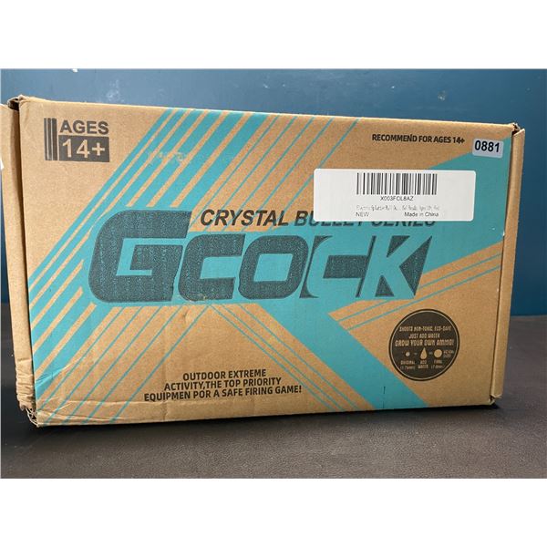 Lot of 1 Gcock Crystal Bullet Series Electric Automatic Gel Ball Blaster Gun w/ Ammo & Accessories