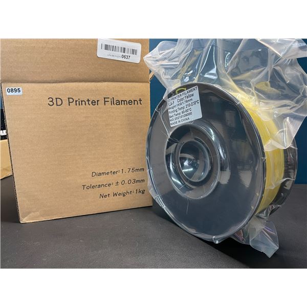 Lot of 1 Roll of 3D Printer PLA-F Filament - Yellow