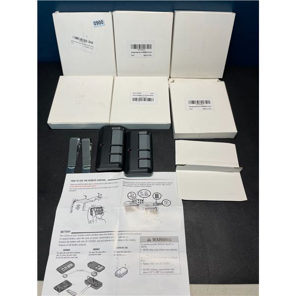 Lot of 6 2-Packs of 3-Button Garage Remotes 893MAX - Works with Liftmaster, Chamberlain, etc.