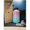 Image 1 : Lot of 1 Sendestar Double Wall Stainless Steel Insulated Water Bottle - 1.8L (64oz) - Pink/Blue
