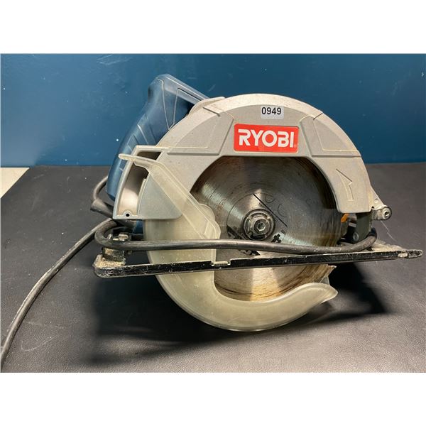 Lot of 1 RYOBI Corded Skilsaw - Used - Powers On