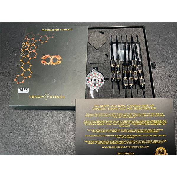 Lot of 1 Set of Venom Strike Premium Steel Tip Darts