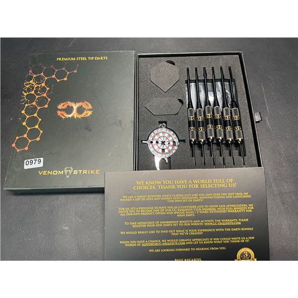 Lot of 1 Set of Venom Strike Premium Steel Tip Darts