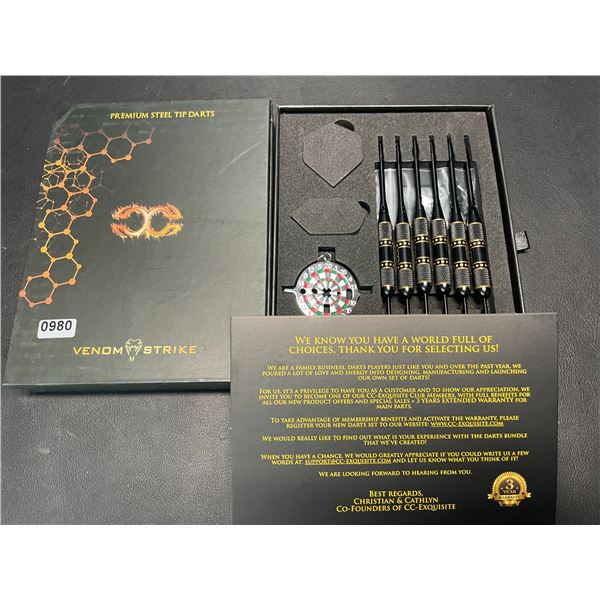 Lot of 1 Set of Venom Strike Premium Steel Tip Darts