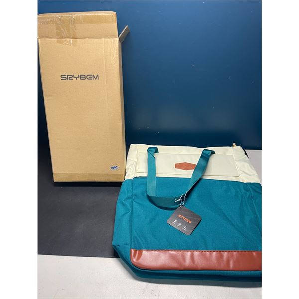 Lot of 1 Srybem Convertible Laptop tote Bag/Backpack - 16 inch - Waterproof - Teal