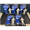 Image 1 : Lot of 5 Disposable Protective Basic Coveralls - Size Large
