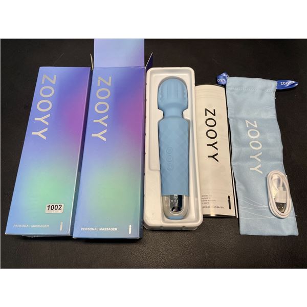 Lot of 2 Zooyy Rechargeable Personal Massagers/Adult Sex Toys for Women - Quiet & Waterpoof