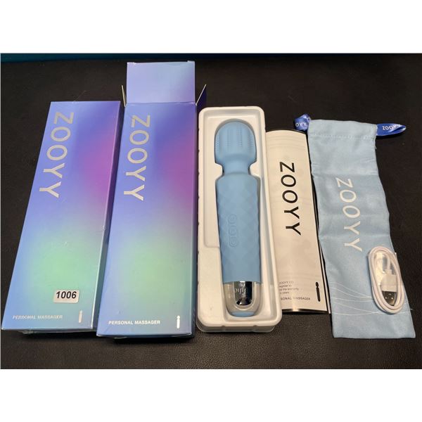 Lot of 2 Zooyy Rechargeable Personal Massagers/Adult Sex Toys for Women - Quiet & Waterpoof