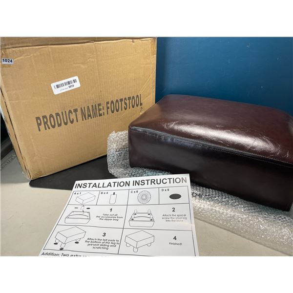 Lot of 1 Leather Foot Stool