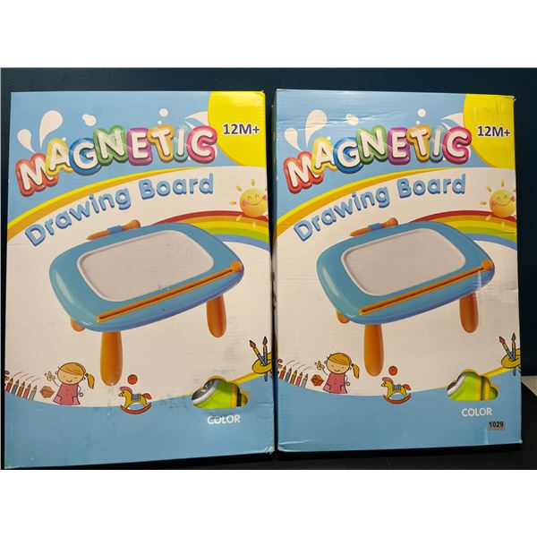 Lot of 2 Magnetic Drawing Board/Tables for Kids