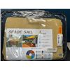 Image 1 : Lot of 1 Sun Shade Sail - UV Resistant - For Patios/Decks/Gardens - 12ft x 12ft