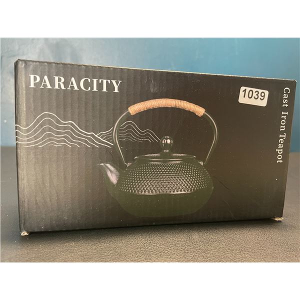 Lot of 1 Paracity Cast Iron Teapot