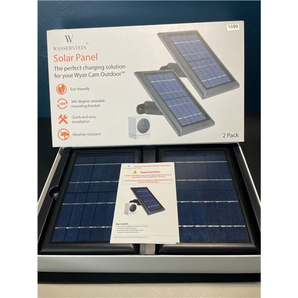 Lot of 1 2-Pack of Wasserstein Solar Panels - Charging Panels for Wyze Cam Outdoor