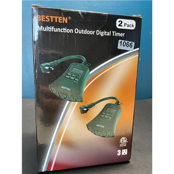 Lot of 1 2pack Bestten Multifunction Outdoor Digital Timers