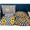 Image 1 : Lot of 2 Sunflower Checkered Mesh Backpack Sets w/ Cosmetic Bags