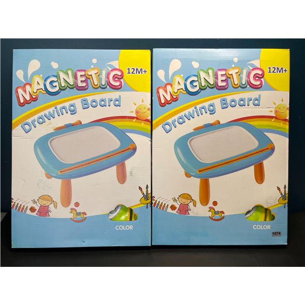 Lot of 2 Magnetic Drawing Board/Tables for Kids