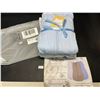 Image 2 : Lot of 1 Pack of Yoofoss Baby Sleep Sacs - 3 PCS Included (Grey, White, & Blue) - 6-12month