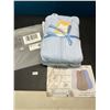 Image 2 : Lot of 1 Pack of Yoofoss Baby Sleep Sacs - 3 PCS Included (Grey, White, & Blue) - 6-12month