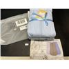 Image 2 : Lot of 1 Pack of Yoofoss Baby Sleep Sacs - 3 PCS Included (Grey, White, & Blue) - 6-12month