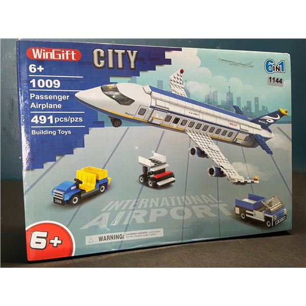 Lot of 1 International Airport 491PC "Lego" Style Toy Building Set