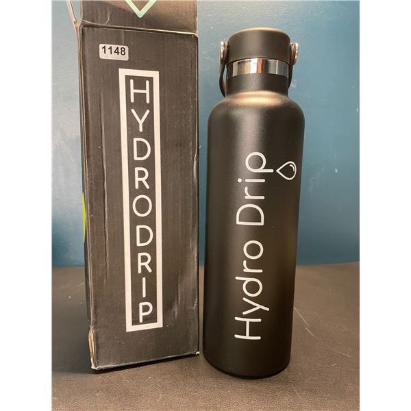 Lot of 1 Hydro Drip All-Purpose Stainless Steel Insulated Water Bottle - 24oz - Black