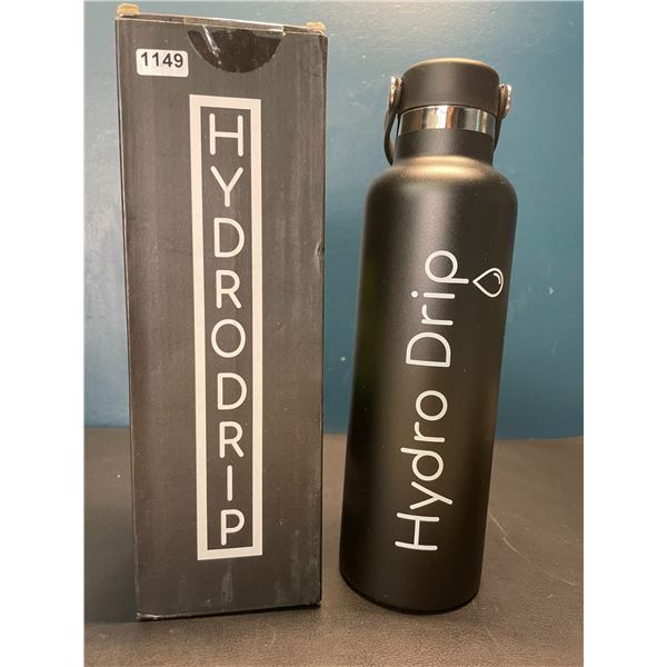 Lot of 1 Hydro Drip All-Purpose Stainless Steel Insulated Water Bottle - 24oz - Black