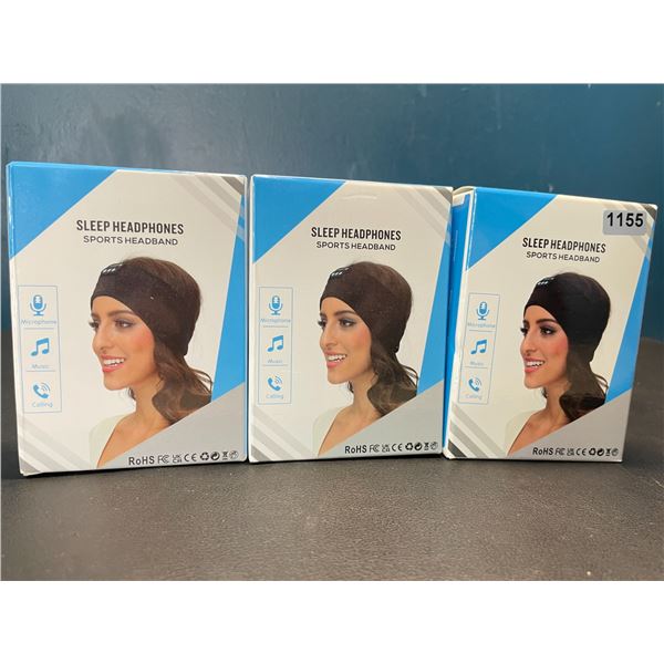 Lot of 3 Sleep Headphones/Sports Headbands - Listen to Music, Make Calls, etc.!