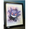 Image 2 : Lot of 2 Pokemon Framed Art Pieces - Pikachu & Gengar (8.5 x 11in approx)