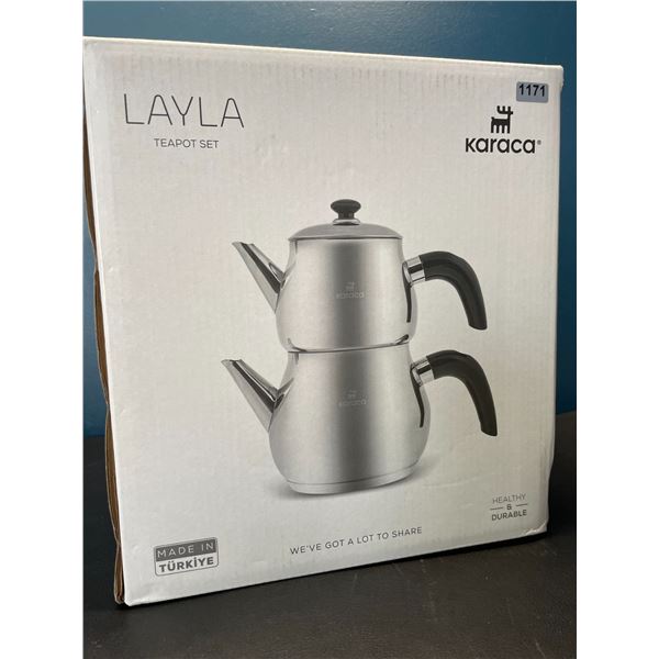 Lot of 1 Layla Karaca TeeKannen Set - Turkish Teapot Set