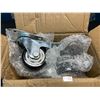 Image 1 : Lot of 1 Box of Heavy-Duty Caster Wheels - Pack of 4