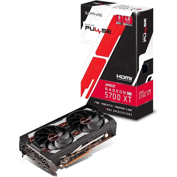 Lot of 1 AMD SAPPHIRE Radeon Pulse RX 5700 XT 8GB GDDR6 Graphics Card for PC - BRAND NEW!