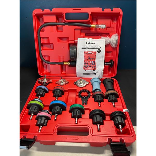 Lot of 1 Universal Radiator Pressure Tester Kit - 18PCS Brand New!