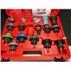 Image 2 : Lot of 1 Universal Radiator Pressure Tester Kit - 18PCS Brand New!